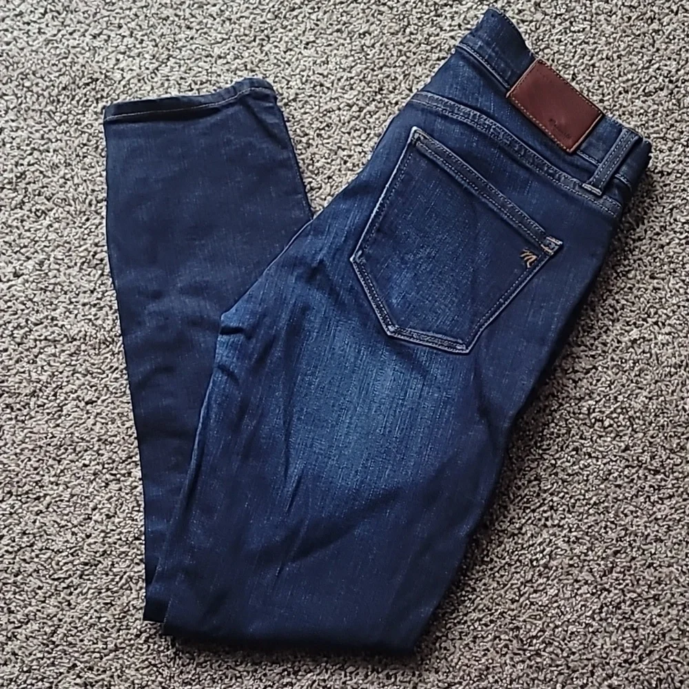 Madewell Skinny Skinny Crop Dark Wash Jeans - Picture 1 of 7